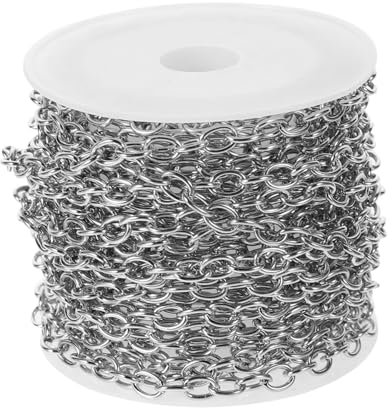 OHPHCALL 1satz Schmuckset Metallkette Mit Verschlussringen Für Armband Und Halskettenherstellung Vielseitig Für Kreative Bastelprojekte Robust Und Leicht