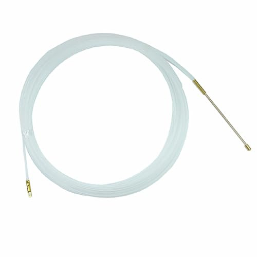 Passacavo in nylon a doppio anello, 10 m, resistente e flessibile, perfetto per la guida e la posa di cavi e corde. Ideale per varie applicazioni.