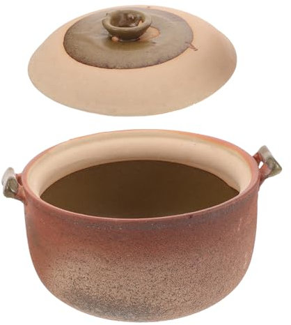 OQHAIR Cazuela de Barro Coreana, cazuela, Utensilios de Cocina Coreanos, ollas para cocinar, Cuencos de Terracota, Arcilla