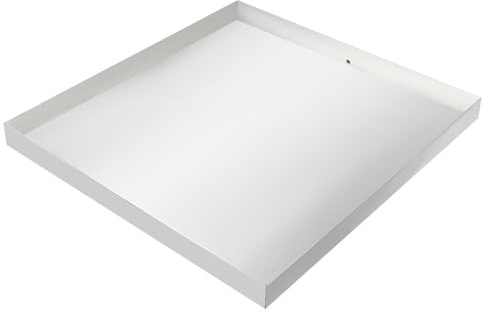 Bac de récupération en plastique pour machine à laver - 81 x 76 x 6,3 cm - Support pour machine à laver, sèche-linge, lave-vaisselle, réfrigérateur, protection anti-fuite