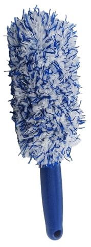 ZYMIADOU Efficiente spazzola per la pulizia dei cerchioni con manico lungo e morbido, ideale per auto e moto, per garantire che non si graffi e brilla sulla spazzola con manico lungo