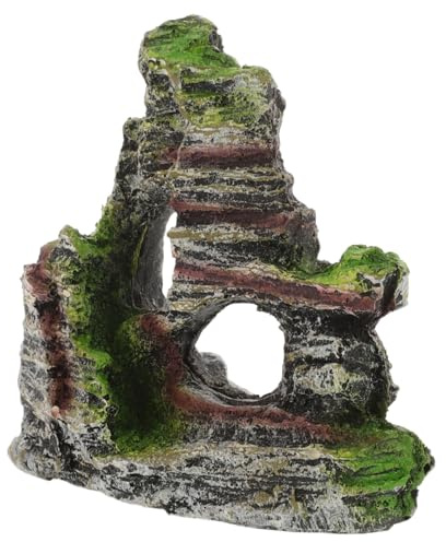 SUPVOX Décoration Aquarium Résine Réaliste Roche Miniature Décor Naturel Stable pour Paysage Poisson Eau Douce