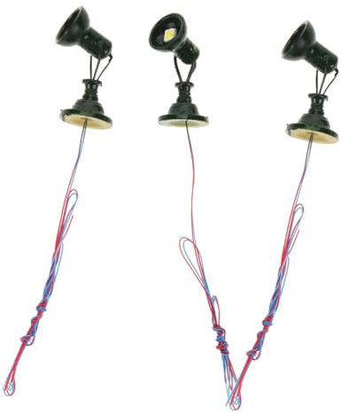 VILLFUL Lampada Da Treno in Miniatura Verde 3 Pezzi, Lanterna Per Sentiero Per Casa Delle Bambole, Accessori Per Giardino Delle Fate, Luci Per Modellismo Ferroviario e Diorama