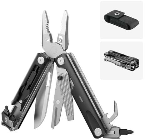 SMALLRIG 16 en 1 Outil Multifonction EDC, Outil Compact en Aluminium avec Pinces, Ciseaux, Tournevis, Clés, Règle, Kit d'Outils Pliable et Portable pour Photographie, et Usage Quotidien - 5294
