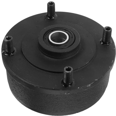 INOOMP Metall Atv Bremstrommel mit Befestigungsbasis 110mm Geeignet für Vorder und Linke Naben für Offroad Quad und Atv Nutzfahrzeuge