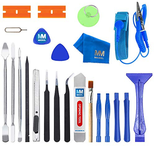MMOBIEL 23 in 1 Premium Reparatur Öffnungs Werkzeug Set Inkl. Antistatischem Armband