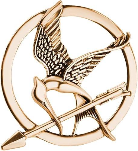 PSL Broche en or réplique du film Hunger Games Le geai moqueur
