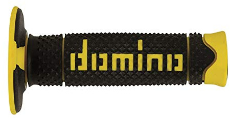 Puño Agarres de goma para manillar de motos de Motocross, Pitbike, Enduro, Trial, MX, Freeride (Amarillo)