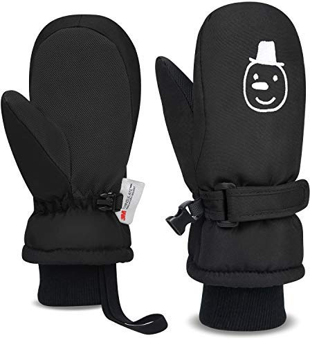 GOXUNYUAN Gants d'hiver imperméables pour Enfants garçons et Filles 4-7 Ans