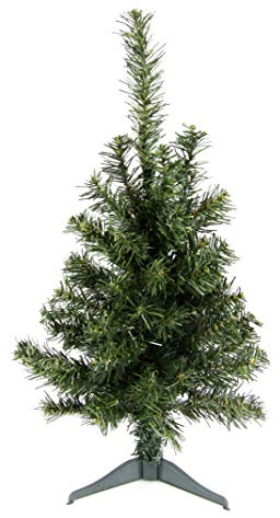 Künstlicher Mini Tannenbaum inklusive Ständer aus Kunststoff Christbaum Kunst Kunsttanne Kleiner Weihnachtsbaum Weihnachtsdeko Baumständer Tannenbaumständer Christbaumständer
