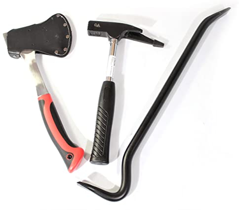 Handwerker Set 3-tlg. Latthammer Nageleisen Handbeil Beil Hammer Dachdecker