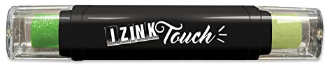 Aladine - Izink Touch Stempelkissen 8 cm – deckende Pigmente, sehr schnell trocknend – ideal für Stempelabdrücke, kreative Karten, Scrapbooking – DIY und kreative Freizeit – Grün