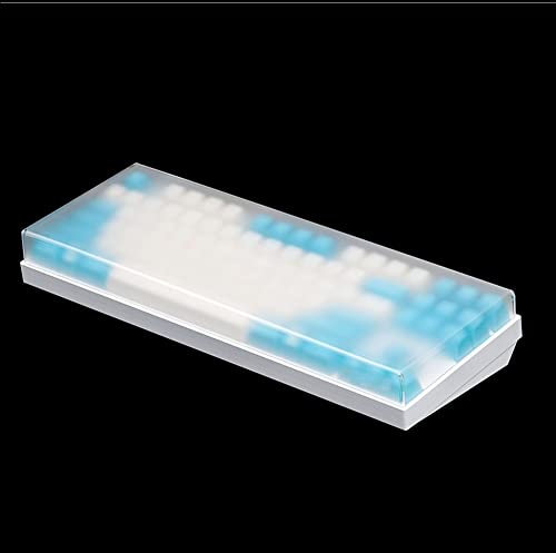 Cubierta Antipolvo para Teclado Mecánico, Funda Protectora Transparente Esmerilada Acrílica para Teclado para Juegos con Diseño De Teclas 60 68 84 87 (Color : Frosted, Size : 87 Layout)