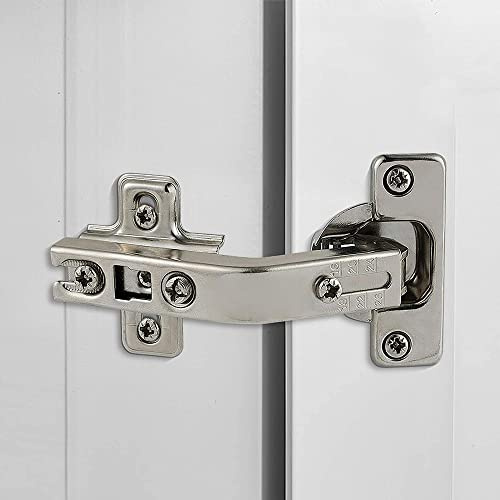 2 Pack 1 Pairs 135° Lazy Susan Hinge, Full Overlay Concealed for Corner Kitchen Cabinet Replacement Hardware, Cupboard Folded, Folden Door
