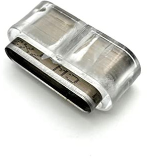 3dancraftit Perforadora de cuero ovalada hecha a mano para cinturón de 3 mm x 22 mm