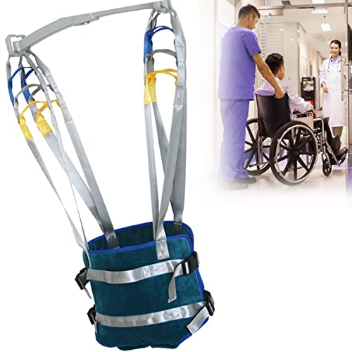 Standing Aids Full Body Transfer Belt Strap,Full Body Walking Standing Aids,Patient Sling with Four Point Support,Full Transfer Belt Strap Patient Hoist Sling,for Leg ​Lumbar Relief Trainer,M