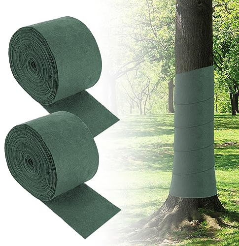 Tesmotor 2 Rouleaux de Bandage de Protection des Arbres - Enveloppe de Protection des Plantes Résistante à l'hiver pour Le Gel et l'Humidité - 17.5M