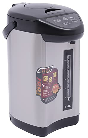 Qussse 4 Liter Thermopot Wasserspender Edelstahl Heißwasserspender Thermopot Thermoskanne für Hause Schule Büro Hotel