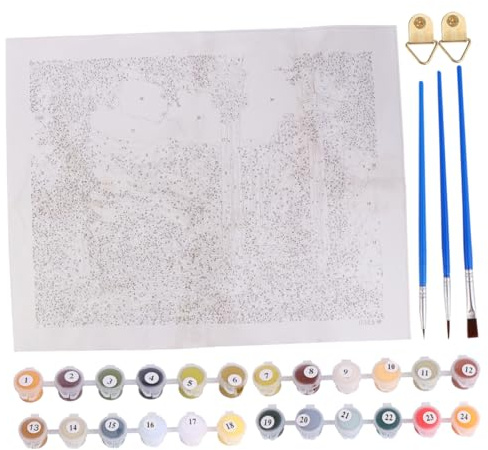 SEWACC Peinture Numérique Sur Toile Motif Déesse Peinture À Lhuile Décoration Dintérieur Sans Cadre Beige