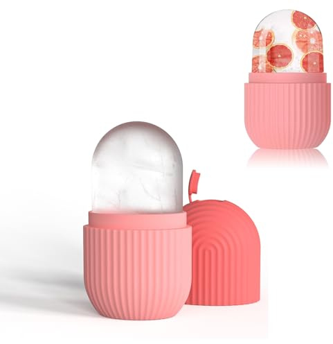 Jushion Eisroller gesicht, Silikon face Ice roller gesicht, Eis für gesicht Auge Massagegerät, Facial Ice facing Wiederverwendbares für Anti-Falten,Schrumpft Poren,Reduziert Schwellungen