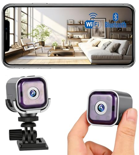 Camara Espia 1080P Mini Camara Vigilancia Wifi Interior 2026 Nuevos Camara Espia oculta para Ver En El Movil Camaras Seguridad con Vision Nocturna Vigilancia Interior/Exterior Detección Movimiento