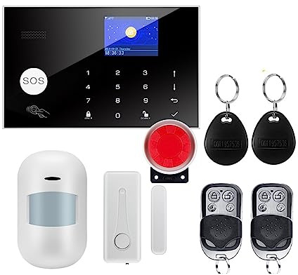 Home Security Systems Wireless Home WIFI GSM Security With Motion Detector Sensor Burglar Alarm System Support(W7B1)