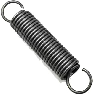 5 Stück Zugfeder, Federstahl-Doppelhaken-Zugfeder, 1mm x 8mm x 45mm, Schwarz, 1mm x 8mm x 45mm