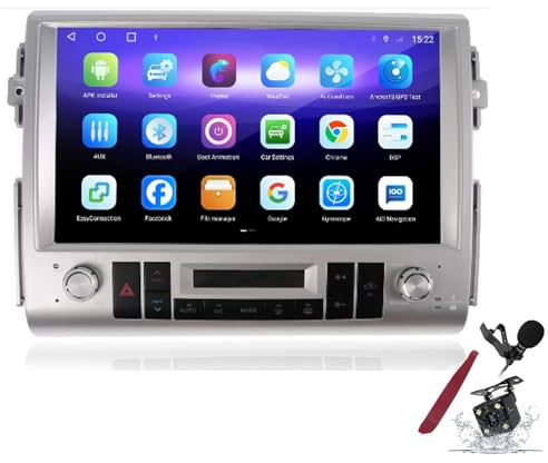 PLKEQS Radio de Voiture Android 15 Sat Navi pour T-oyota FJ Cruiser (2007-2021) Écran Tactile de 13,3 Pouces Unité Principale multimédia avec Carplay GPS Navigation HiFi BT 5G WiFi SWC MIC DSP,4g+64g