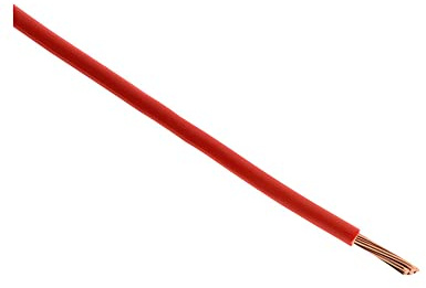 Zenitech Câble d'alimentation électrique H07V-R 6mm² Rouge - 5m