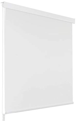 vidaXL Shower Roller Blind: Sleek White, Water-Resistant & Translucent Bathroom Curtain Alternative, Easy to Install, Made of EVA - 160x240 cm