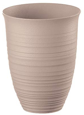 Guzzini - Tierra, Bicchiere Alto in Plastica Riciclata - Grigio Tortora, Ø 9,8xh12,4 cm, 520cc - 179500158