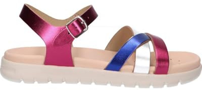 Geox Sandalias J Soleima Gir para mujer, Fucsia Royal, 38 EU