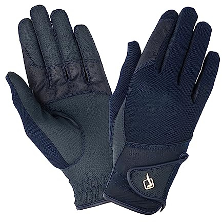 LeMieux Pro Mesh Horse Riding Gloves - Navy Blue Medium