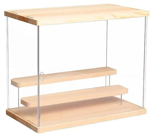 AKOLAFE Acryl Vitrine 32x18x26,5cm Schaukasten Vitrine Transparent Vitrine aus Acryl Figuren Vitrine Langlebig Acryl Display Box Staubdichte Schutz Showcase für Figuren, Modell, Sammlerstücke
