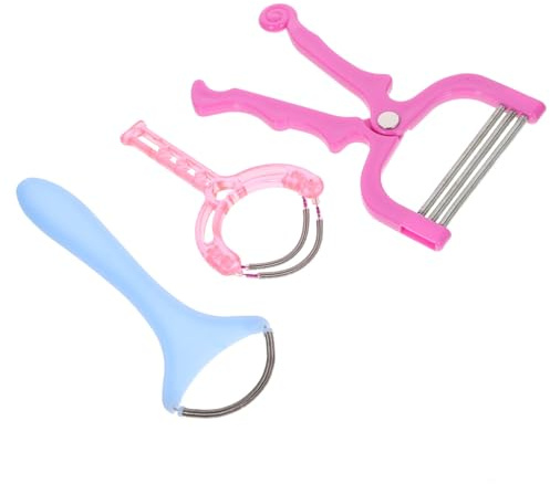 3 Pièces Épilateur De Menton Épilateur Facial Pour Le Visage Des Femmes Épilateur Visage Pour Femme Épilateur Pour Sourcils Et Visage Épilateurs Métal Dissolvant Clin D'œil Manquer