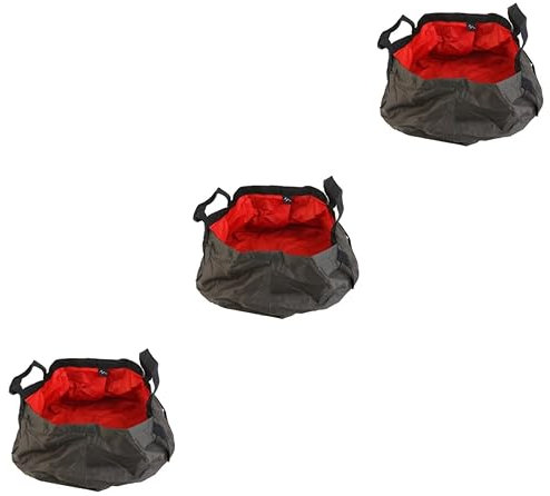 BESPORTBLE 3st Zusammenklappbares Wasserbecken Outdoor-Eimer Faltbarer Eimer Wasserbehälter Wasserbecken Im Freien Reiseeimer Zusammenklappbarer Eimer Ultraleicht Wasserflasche Reisen