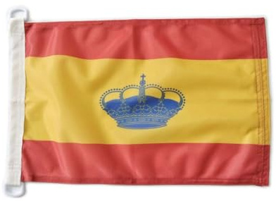 maritime Flagge Spaniens 45x30cm - Spanischer Pavillon der Bequemlichkeit 30x45cm Ringe (45x30)