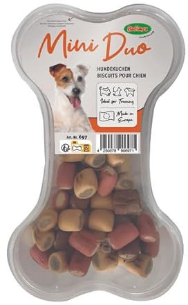 Bubimex Mini-Duo-Kekse für Hunde, 500 g (2 Mini-Kekse Duo)