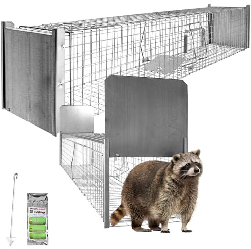 Petigi Lebendfalle Drahtfalle 180 x 34 x 34 Heavy Marder Lebend Garten Kaninchen Abwehr Umsiedeln Falle Haus Waschbär Fuchs größere Tiere Zubehör Vertreiben Dachboden