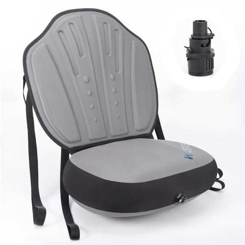 Taruor Kajak Sitz mit Rückenstütze, Sitz Universal Abnehmbar Einstellbar Kajaksitz Board Zubehör Stand Up Paddle Board Surfboard Sitz Gepolsterte Sitz Kompatibel mit Kajak, Ruderbooten