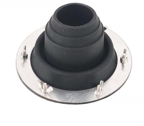 snowchecking Stoves Tent Flashing Kit,Silicone Tent Stove Vent,Outdoor Tent Flue Flashing Kits,Tent Chimney Flue Flashing Kit for Travel Stove, Wood Burner,Reliable and Long-lasting Use(black)
