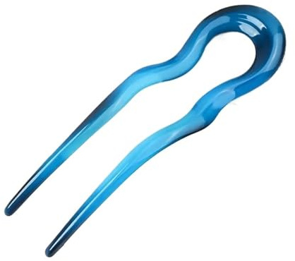 U-förmige Haarnadeln, Gabel, Haarnadel, Metall, Haarspange, Mädchen, Haarnadeln, Haarknotenmacher, Kopfbedeckung, Zubehör (blau)