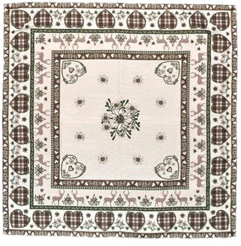 IL MAGGIOLINO | Centrotavola Gobelin 100x100 cm, Tessuto Gobelin Orlato, Made in Italy