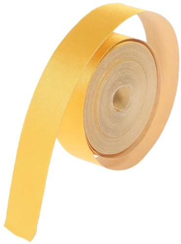 Gatuida Lampshade Edging Tape Self Adhesive Cloth Strip Golden Cloth Lamp Shade Trim for Lampshades and Lighting Fixtures, Stylish Banding Strip to Enhance Aesthetics in Commercial Spaces
