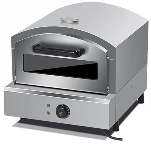 GAYAYAS Pizzaiolo Elettrico da banco, cuoci Pizza in Acciaio Inox, con Temperatura Massima di 350℃, Attrezzatura per la Cottura del Forno per Pizza per Ristorante, casa