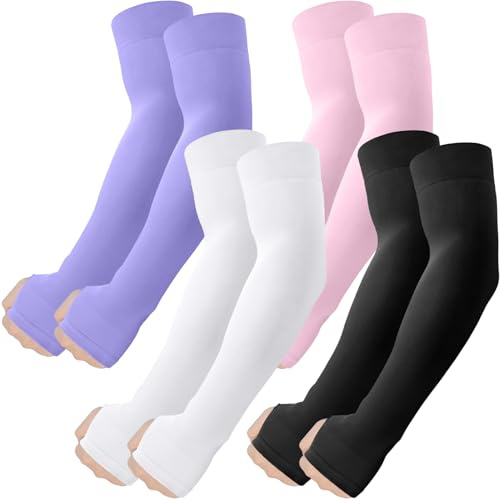 fuinloth Mangas para brazos con orificio para el pulgar,de Brazo para Hombres y Mujeres, Protección Solar
