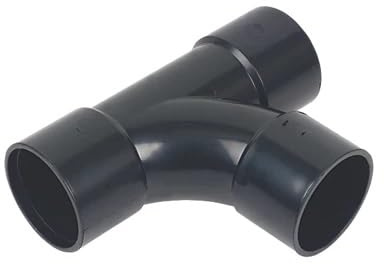 Solvent Weld TEES Black 32MM, Lightweight & Strong, Cost Effective System, Solvent Weld Joint Requires No Tightening, 3 in Pack