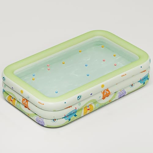 TGDGFKIAS Paddling Pool, Inflatable Swimming Pool Multiple Sizes With Electric Pump And Drainage Pipe(3m/10ft)