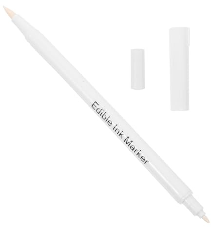 HEALLILY Stylo Marqueur à Gâteau Comestible Plusieurs styles Blanc en Plastique Pointe Fine pour Peinture et Décoration de Desserts et Pâtisseries en Cuisson Plusieurs styles