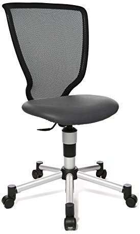 Topstar 71487S12 Titan Junior, Schreibtischstuhl, Kinderdrehstuhl, Netzrückenlehne, Bezugsstoff Anthrazit, 40 x 44 x 98 cm